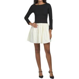 PAPERHEART Black/Ivory Flare Mini Dress